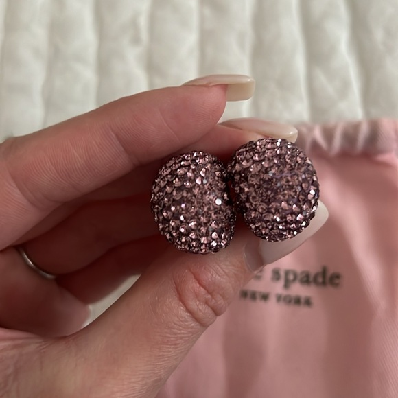 Kate Spade Pink Sparkle Earrings - Picture 4 of 5